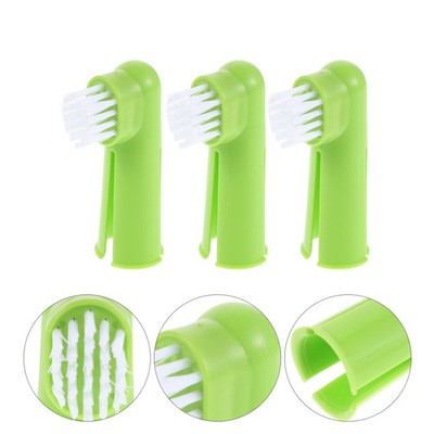 50 Pcs Pet Finger Toothbrush Silicone Dog for Small Dogs Puppies Cat