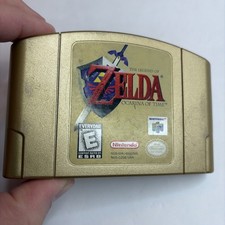 NICE OEM Legend Of Zelda Ocarina of Time N64 Gold Collectors Edition Nintendo 64