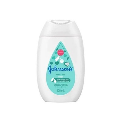 Johnsons Baby Milk + Rice Lotion 100ml x 3 Flasche (1 Packung = 3 Flasche)