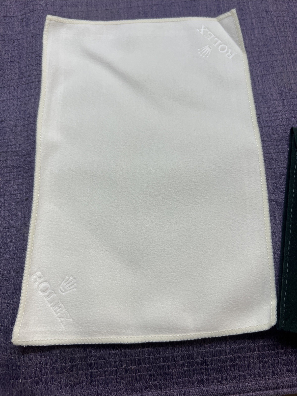 Vintage Rolex service part Storage Thin Box;Travel pouch & Cloth.Not Used Item