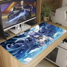 Genshin Impact Lauma Anime HD Keyboard Mouse Pad Gaming Desk Playmat Mat 70X40CM