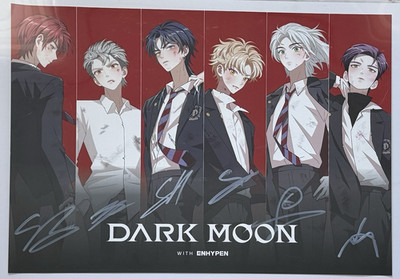 SDCC 2026 Exclusive - ENHYPEN SIGNED Dark Moon Print/Poster. Limited to 150