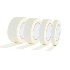 4 Rolls White Masking Tape 2 1 3/4 1/4 inch Wide, Multi Size Assorted General...