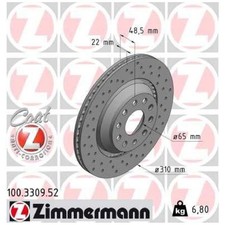 2x Bremsscheibe hinten für Seat Ateca KH7 Leon 5F1 SC 5F5 ST 5F8 | 26227627