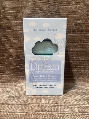 Natural Sense Triple Milled Soaps  DREAM  Goats Milk & Coconut (5pk)