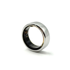 Oura Ring Gen 3 Horizon - Titanium - Size 10 - Silver - HEAVILY SCRATCHED