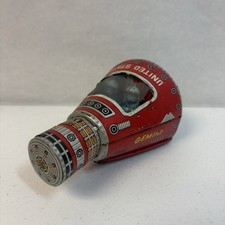 Rare Vintage Friction Toy US GEMINI Space Capsule SH Horikawa Japan Dmgd