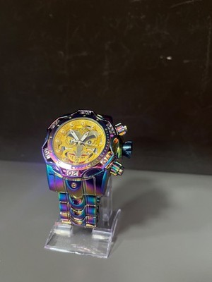 Invicta Limited Edition Chronograph   Rainbow Multicolor   Herren Uhr   Top Zust