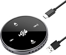 USB Omnidirectional Conference Microphone with Speaker for Clear Meetings