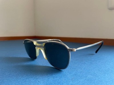 American Optical Sonnenbrille silber/grün Unisex AO authentisch seltenes Acce...
