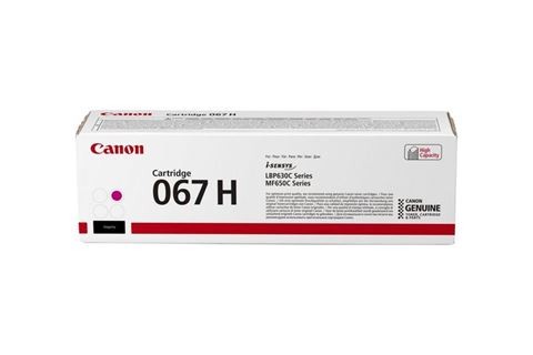Canon 067H Cartouche de toner original magenta à haut rendement pour des graphiques éclatants