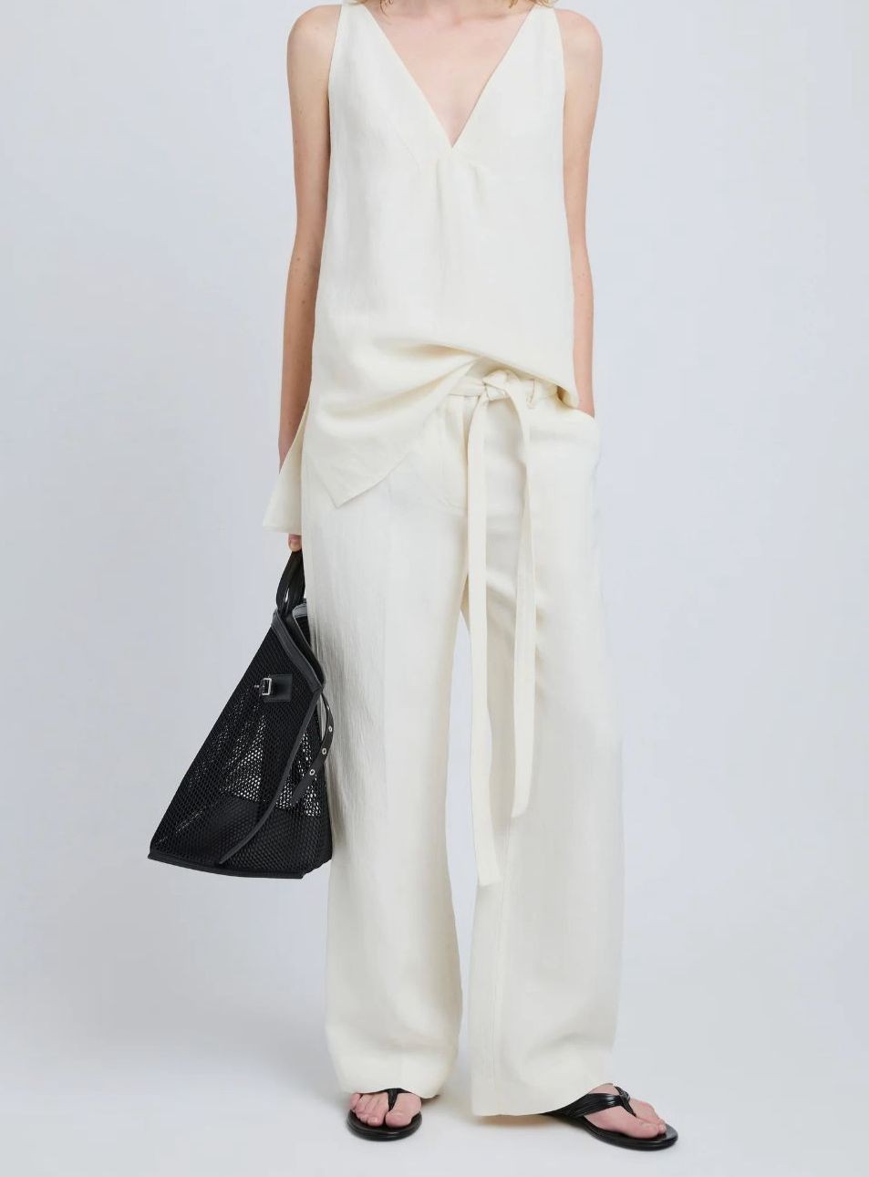 Proenza Schouler Women's Maggi Pant in Cotton Viscose Linen Size 2