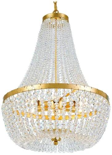 Crystorama Rylee 18" Wide Antique Gold Chandelier - Picture 2 of 6