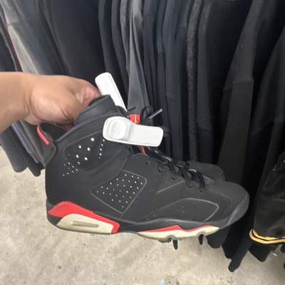 Jordan Air Jordan 6 Retro Black Infrared Nubuck High Top Sneaker