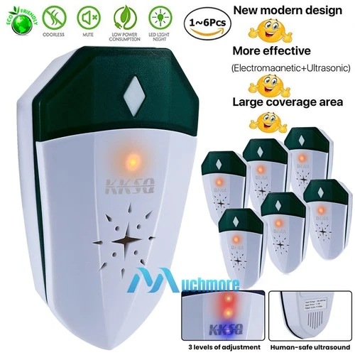 Pest Reject Pro Ultrasonic Repeller Home Bed Bug Mites Spider Defender Roaches