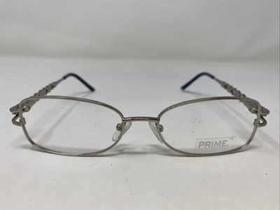 PRIME EYEWEAR P15605 C3 SILVER 52-17-135 Metal Full Rim Eyeglasses Frame 1489