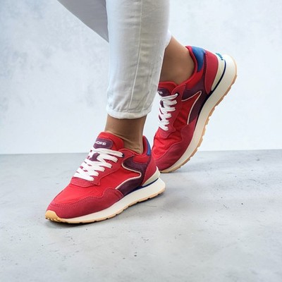 Hoff Sneaker City Dopamine Berry Rot Damen Echtleder & Nylon sehr bequem