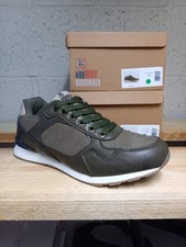 Baskets Tennis Chaussure Homme - 40 et 41 - Blanche Vert Kaki - Déstockage
