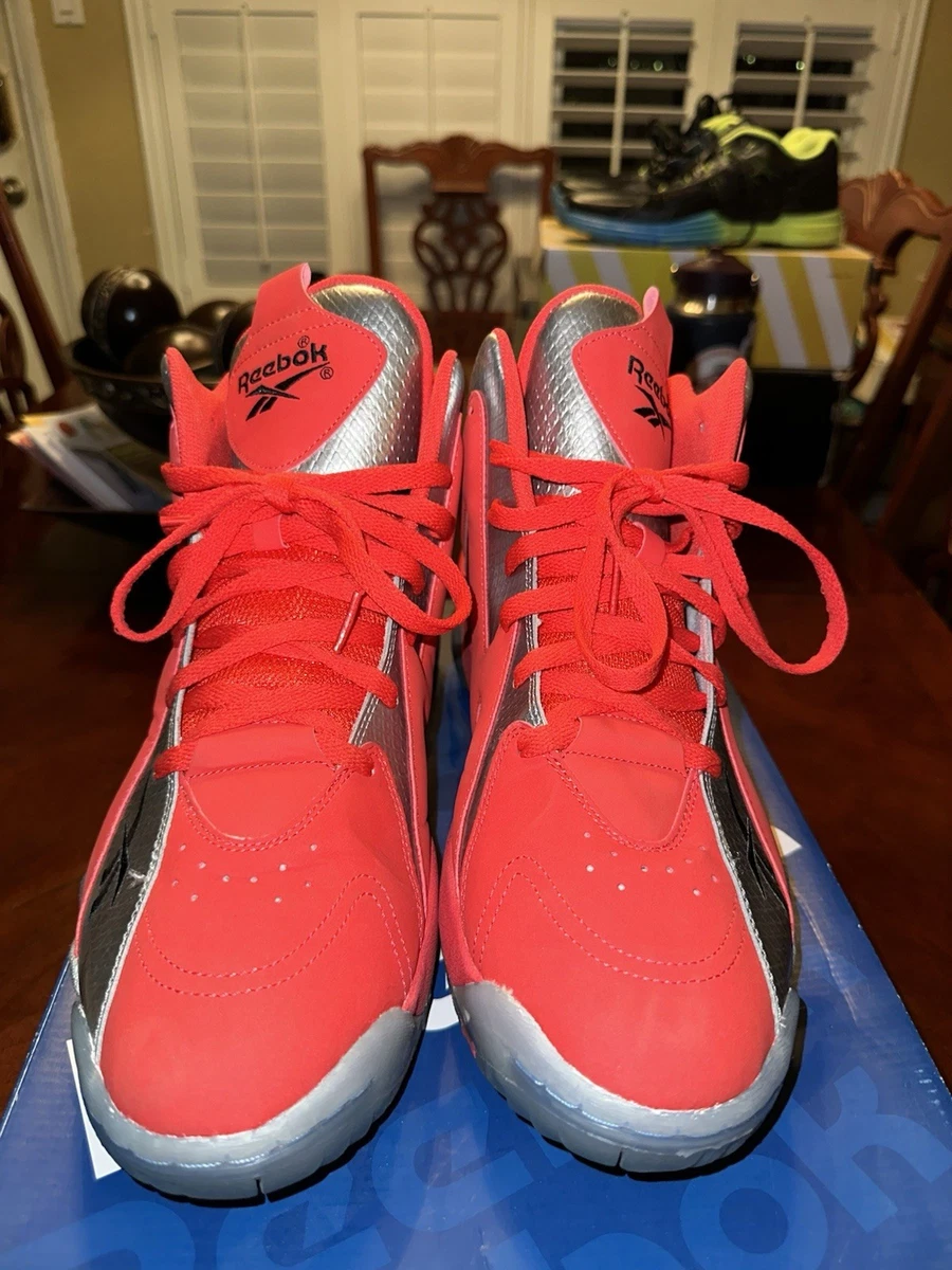 Reebok Classic Kamikaze II Mid Red White Sneakers Shawn Kemp Men’s Size 8.5 Size 8.5 - Reebok Kamikaze 2 Mid Red for sale online | eBay main image 2