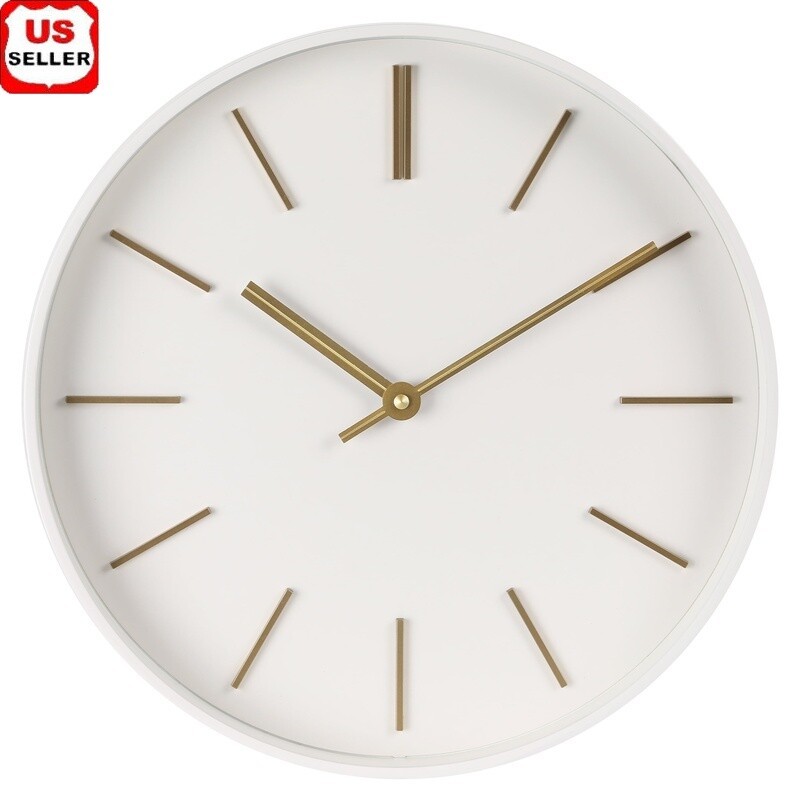 Modern Geometric Wall Clock Silent Non Ticking Easy Hang Home Decor 20 Inch New