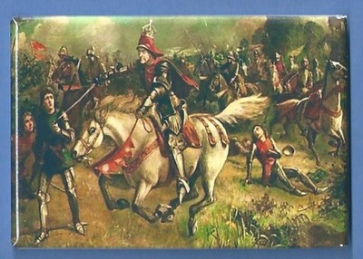 RICHARD III *2X3 FRIDGE MAGNET* KING OF ENGLAND HOUSE OF YORK PLANTAGENET ROSES