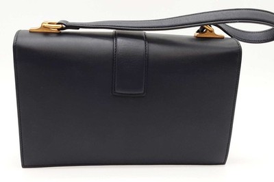 Gucci Red, White & Blue Leather Cat Lock Top Handle Bag