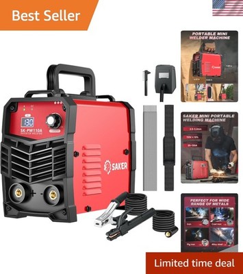Lightweight 110V Mini Stick Welder with IGBT Technology & Complete Welding Kit