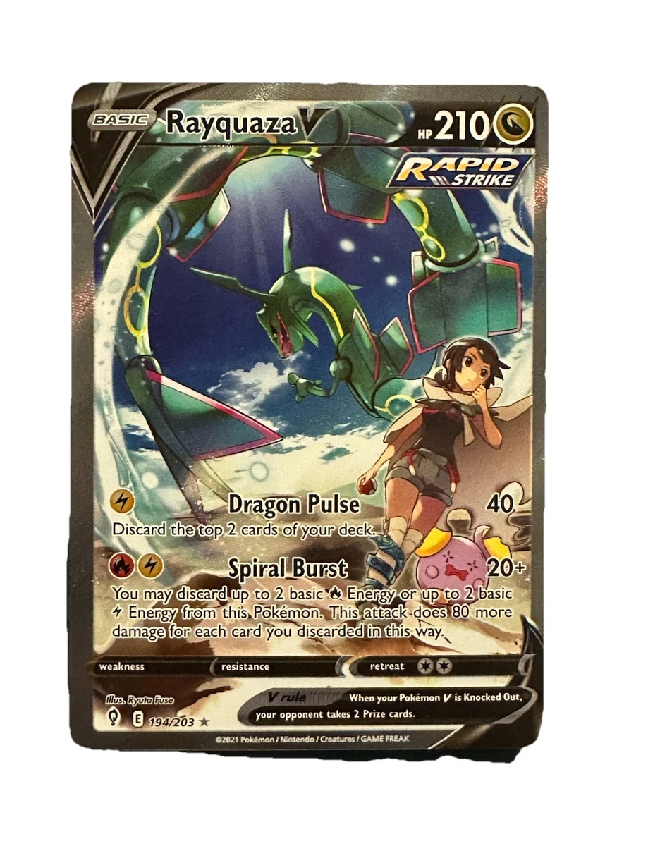 rayquaza pokemon card ebay Rayquaza Pokémon TCG Full Art Individual Trading Card Games for sale