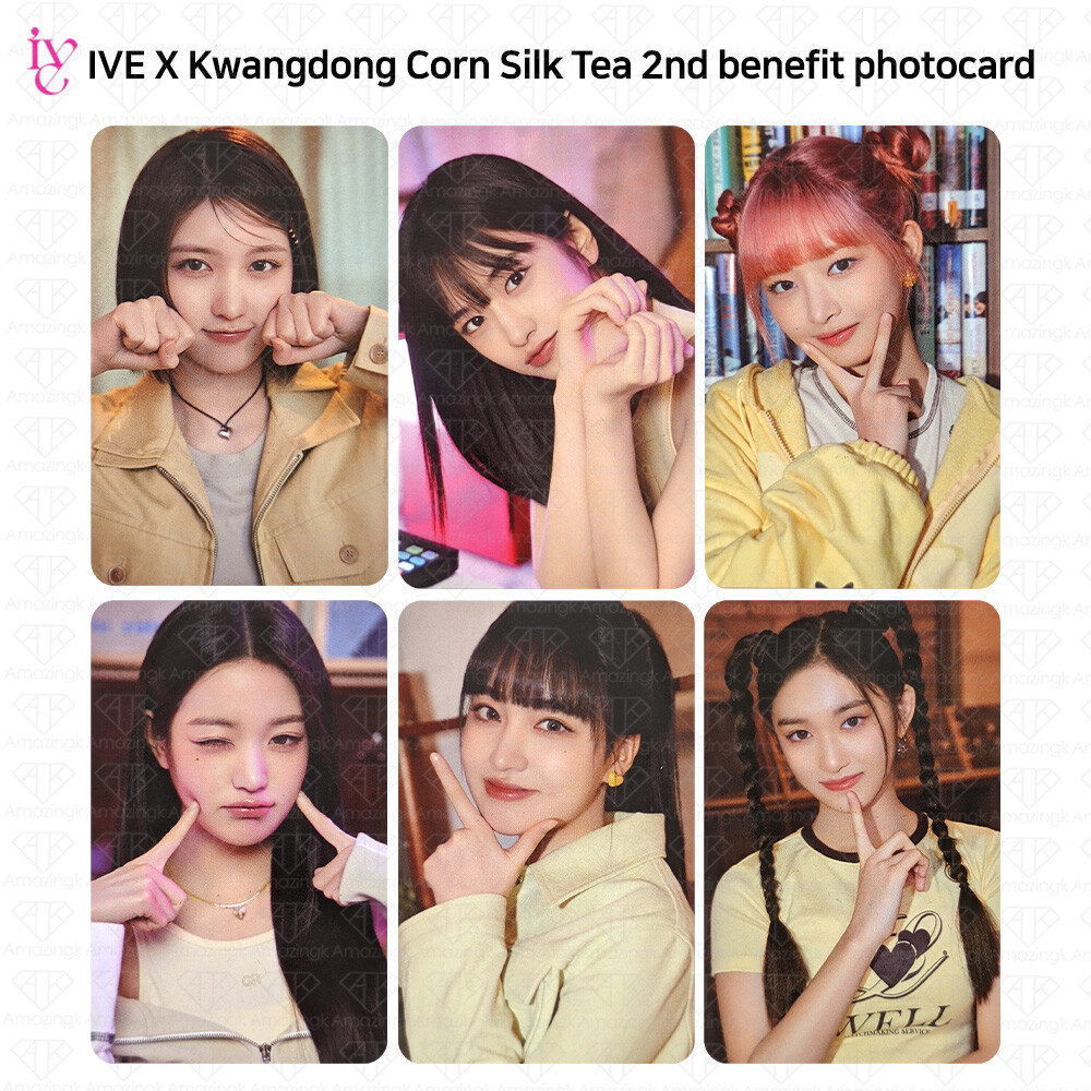 IVE x Kwangdong Corn Silk Tea 2nd Benefit Photocard KPOP K-POP
