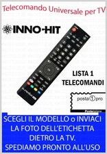 TELECOMANDO UNIVERSALE per TV e DECODER SAT DTT INNOHIT - SCEGLI MODELLO 1°LISTA