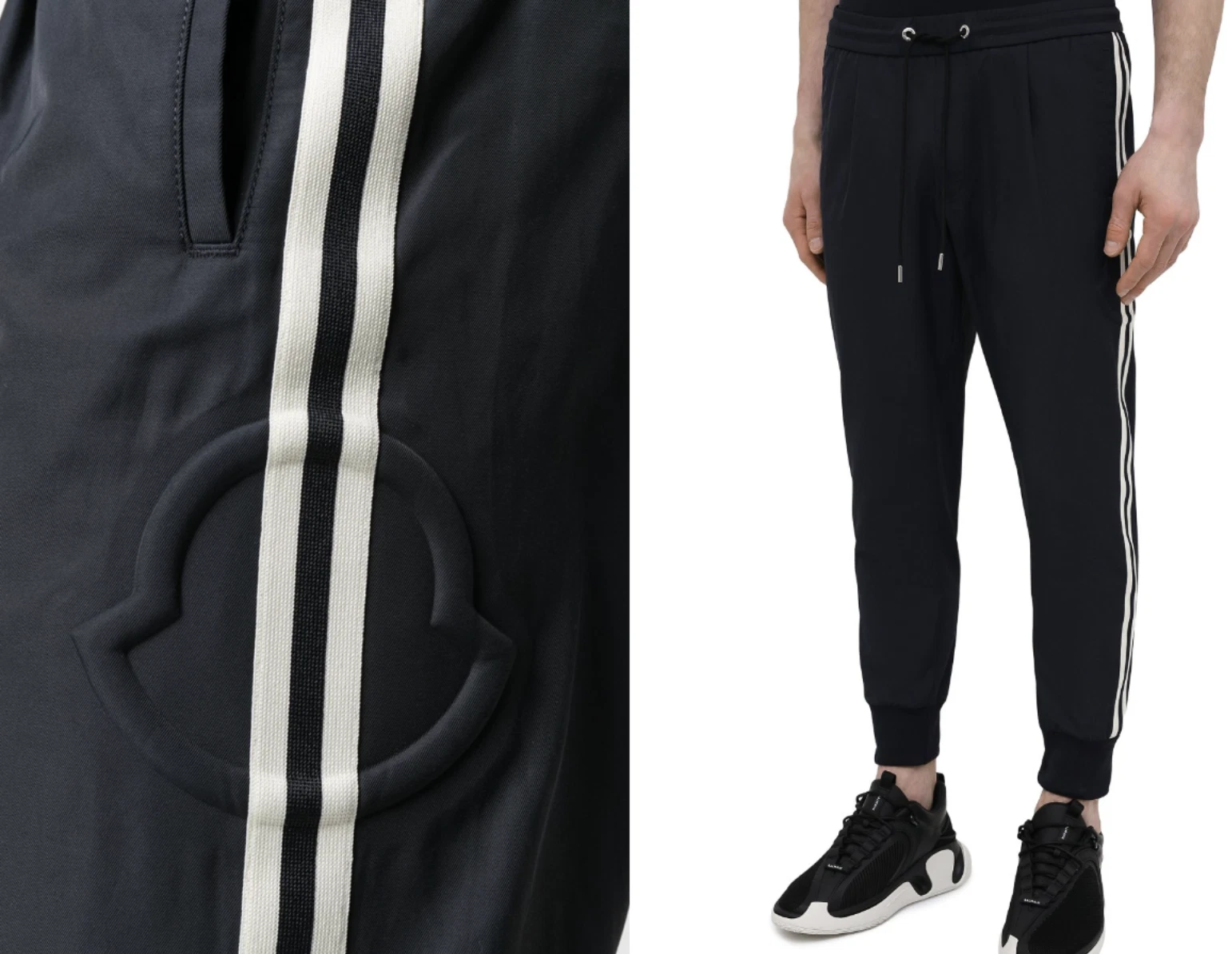 Moncler Jogging Pants Stripe Track Nylon Jogger Pantalone 50