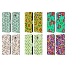 OFFICIAL GRACE ILLUSTRATION LOVELY FLORAL LEATHER BOOK CASE FOR MOTOROLA PHONES