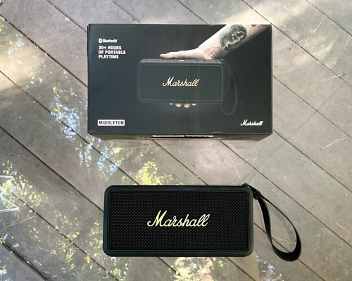 Nuovissimo altoparlante portatile Marshall Middleton con suono a 360° - nero - Foto 2 di 10