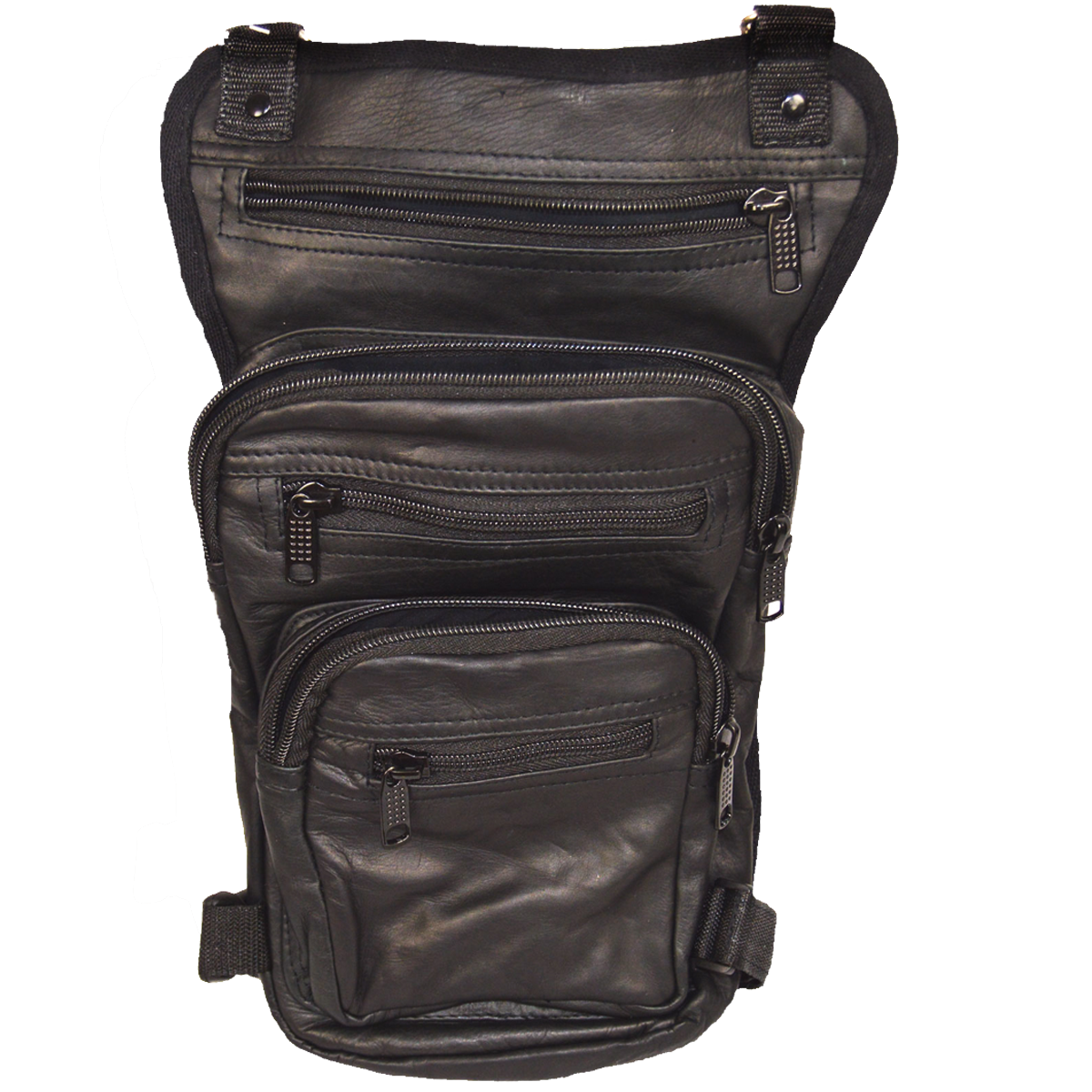 Thigh Bag Bikers Tactical Motorcycle Leather Tool Leg w/Gun Pocket