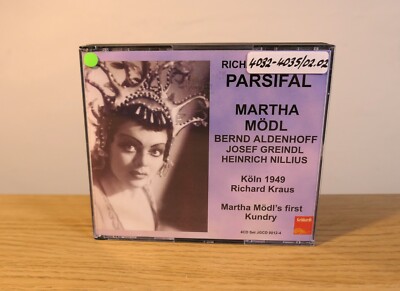 Wagner Parsifal Martha Modl Richard Kraus Koln 1949 Gebhardt 4 CD