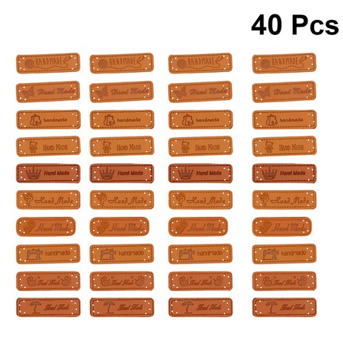 40 Pcs Kleidung Hand Made Label Verschönerung Stricken Diy Zubehör - 第 1/11 張圖片