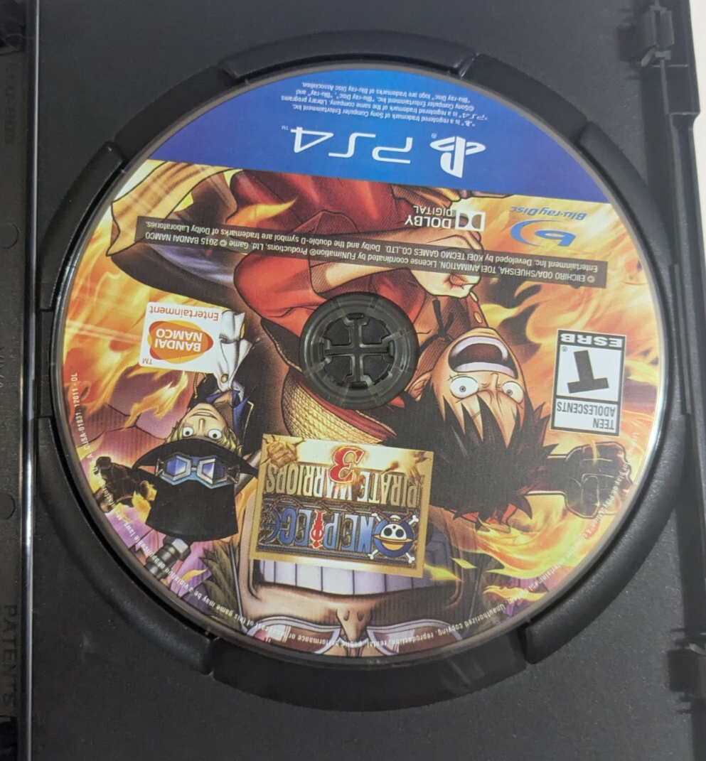 One Piece Pirate Warriors 3 PS4 Game Disc Only