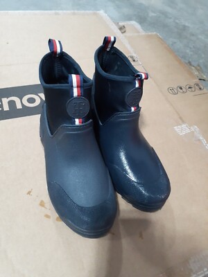 Tommy Hilfiger Women's Sz 8M Navy Blue Candid Short Rain Boots