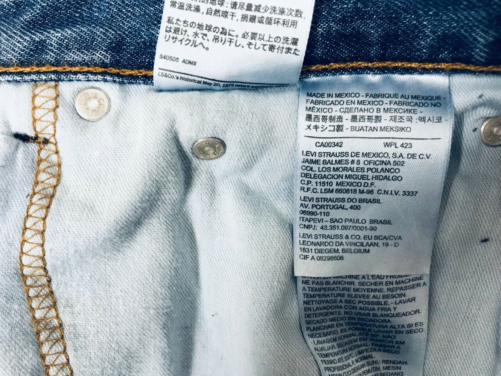 Levi Strauss 550 Blue Jeans Size 40x32 - image 6