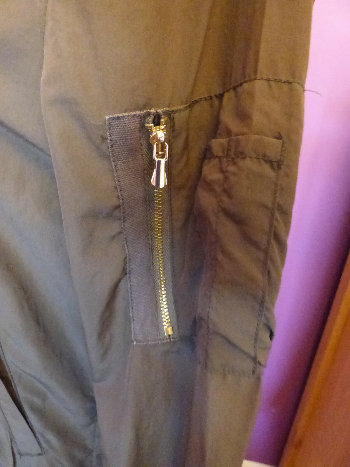 ZARA BASIC GREEN SHELL BLOUSON STYLE WINDBREAKER … - image 7