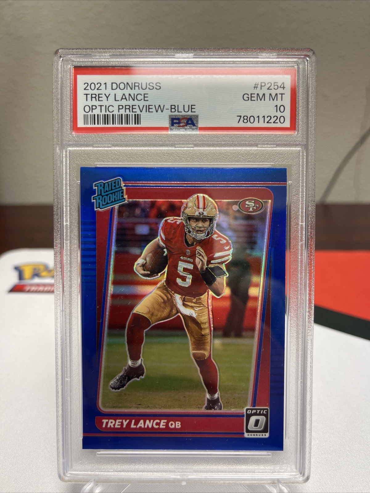 2021 Donruss Optic Rated Rookie Preview Blue #254 Trey Lance Pop 4 🔥