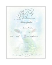1 X Certificate Baby Dedication 6 Per Pkg  Package of 6 