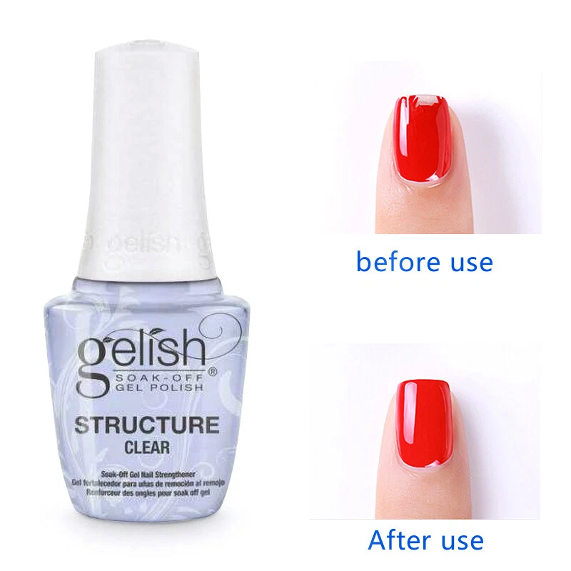 Nail Harmony Gelish UV Structure Gel "CLEAR" in the bottle LED Brush On 0.5 OZ - Image 3 of 4
