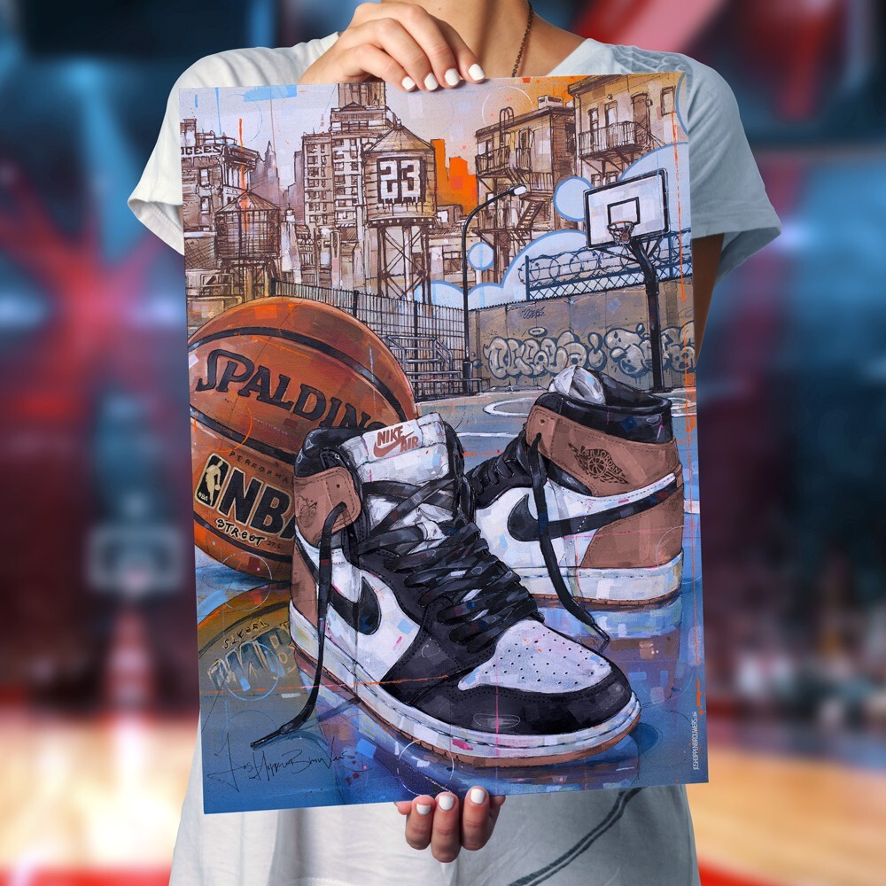 Nike air Jordan 1 Rust Pink poster (50x70cm / 19.68×27.56 inch) | eBay