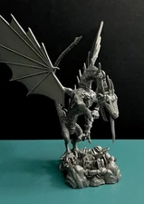 Rawcliffe Pewter Dragon Mother Feeding Babies Human Meal Figurine LOTR GOT AD&D