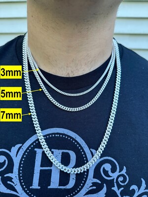 Diamond Cuban Link Chain Diamond-Cut Miami Cuban Curb Chain