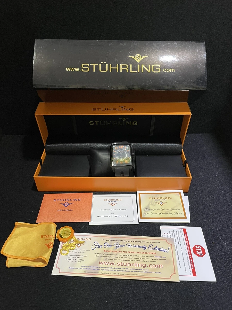 Stuhrling watch box sale