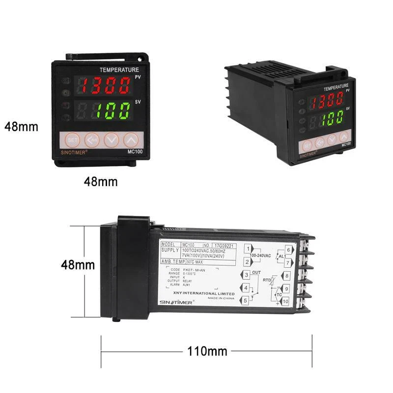 Analog pid temperature controller outlet