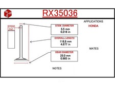 Engine Exhaust Valve ITM RX9618