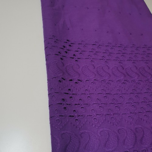 100% Cotton Lawn Broderie Anglaise Embroidery Border Dress Craft Fabric 44" - Picture 35 of 50